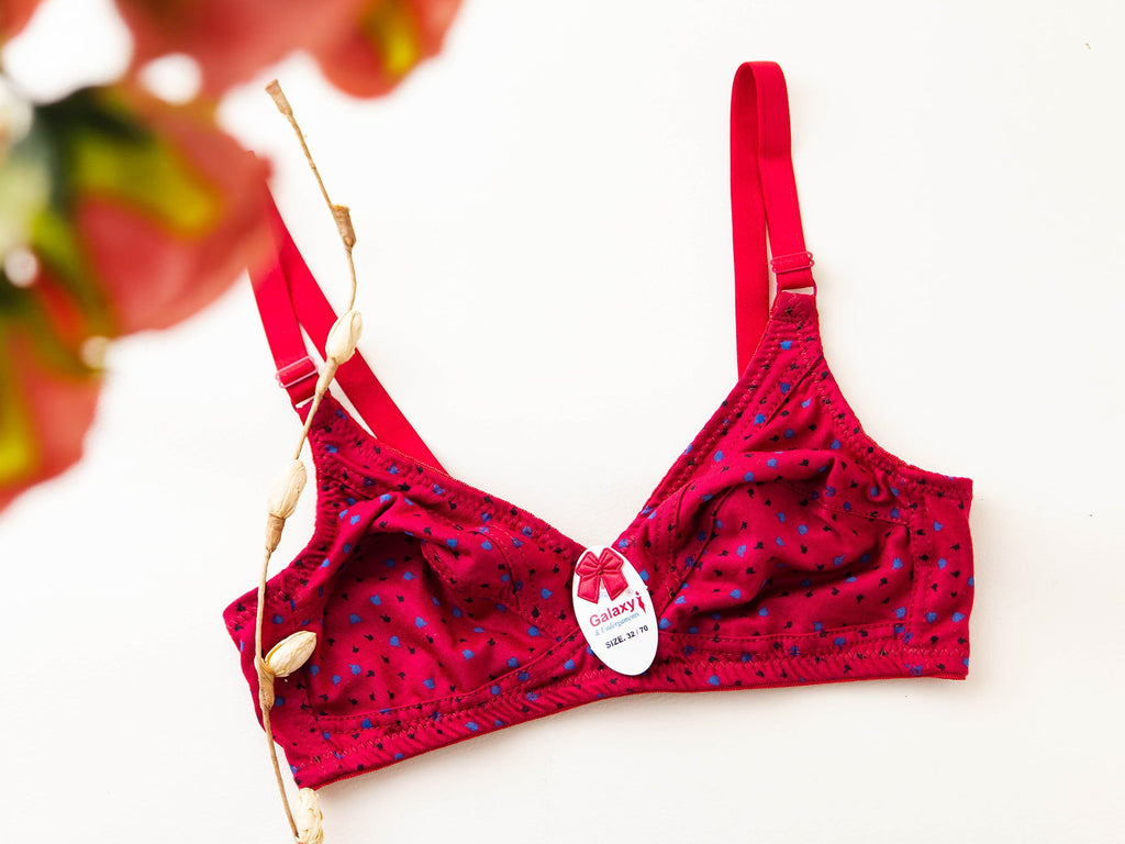 (32-44)b/c. Daily-wear Printed Soft Cotton Bras(219)