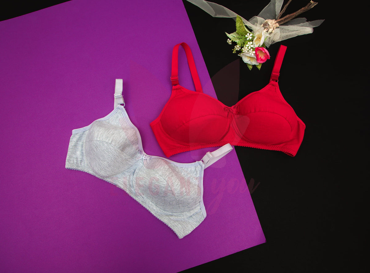 Bundle Offer Thin Pad Cotton Bra(T-124)