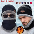 Thermal Fleece Hat Set and Scarf(S) R8-A