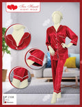 2 Piece Collar Neck Silk Lounge Wear JP2304(C11-R3)