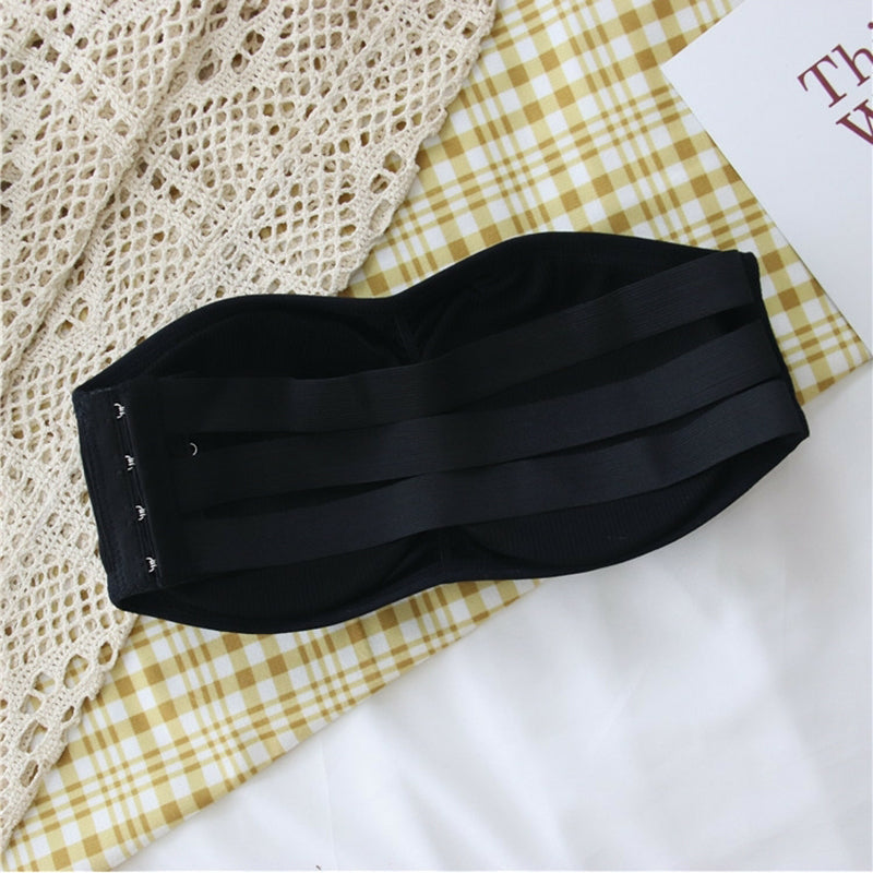 (28-36)Soft Padded Strapless Bra With Removable Pads(5023)[014]*
