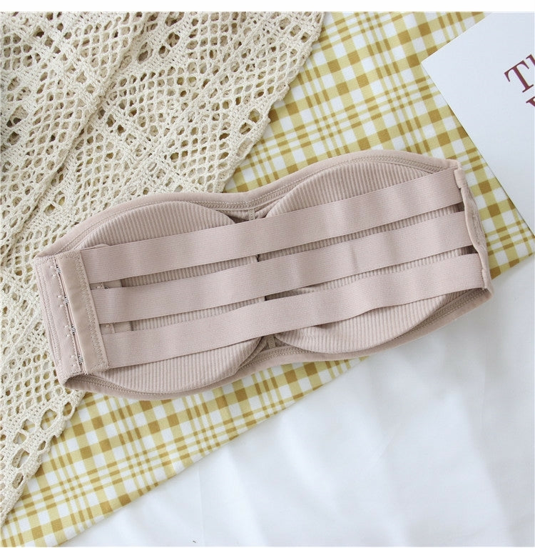 (28-36)Soft Padded Strapless Bra With Removable Pads(5023)[014]*