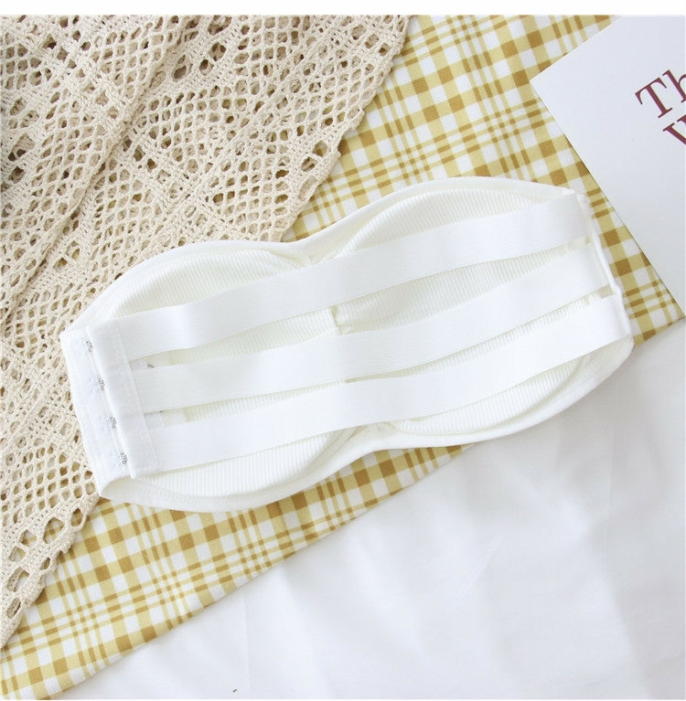 (28-36)Soft Padded Strapless Bra With Removable Pads(5023)[014]*