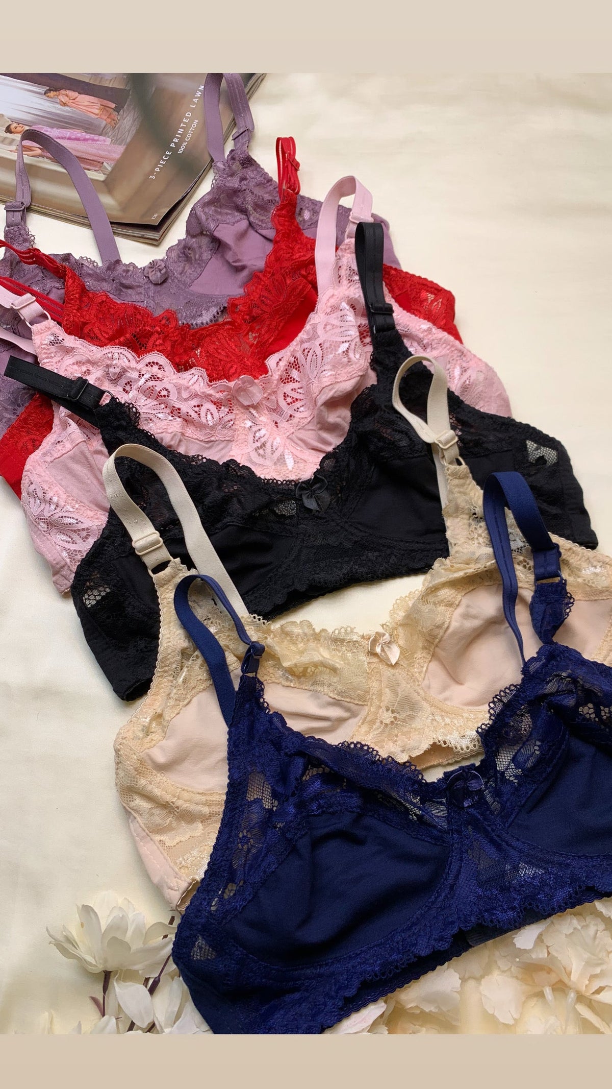 (32-42)Summer Friendly Soft Cotton with Lacy Work(220)