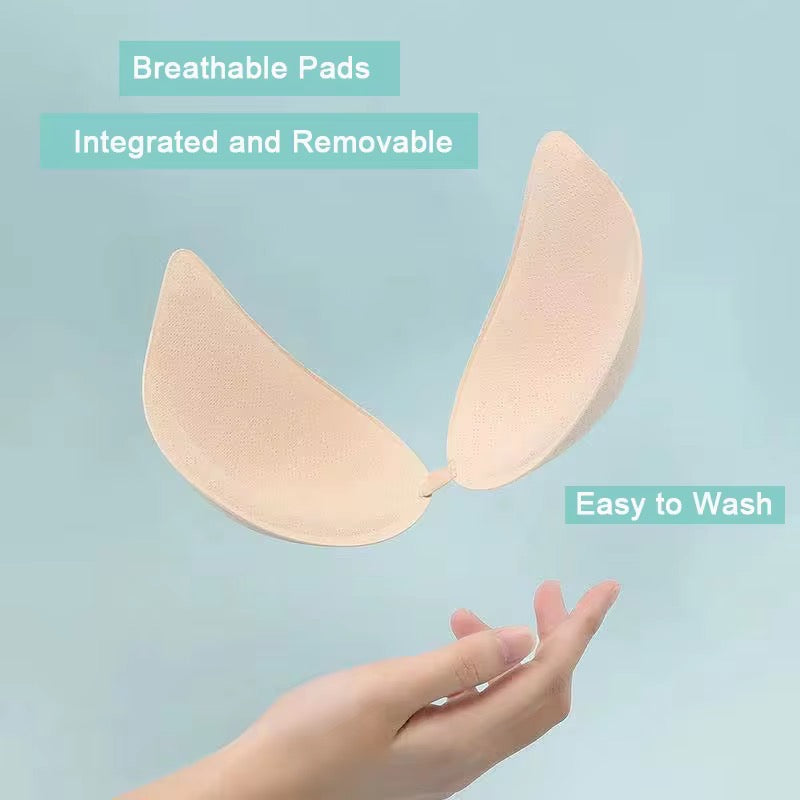 (34-42)Women Plain Seamless Cross Posture Correction Back Straighter Bra [046]*