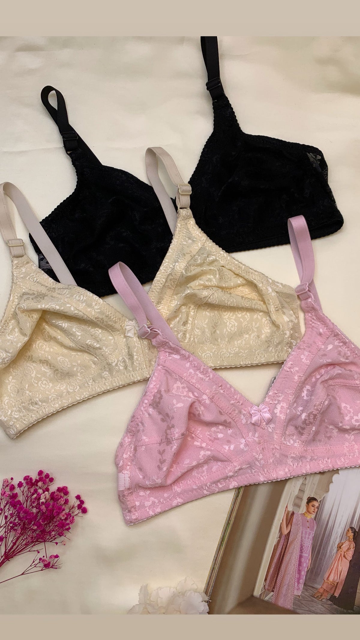 (32-42)b Daily Wear Soft Stretchable Bra 140(T-140)