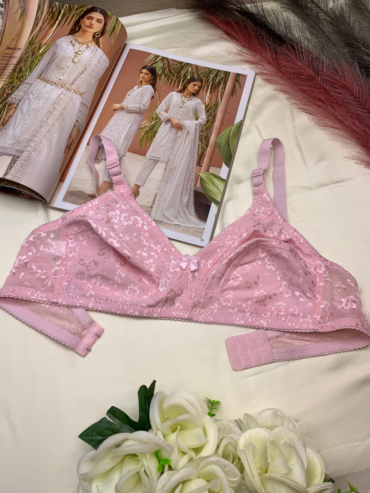(32-42)b Daily Wear Soft Stretchable Bra 140(T-140)