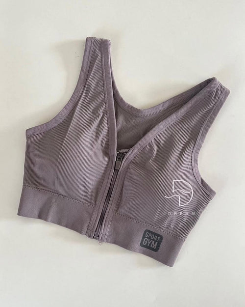 (30-38) Front Zipper Sports Bra For Gym and Yoga (045)