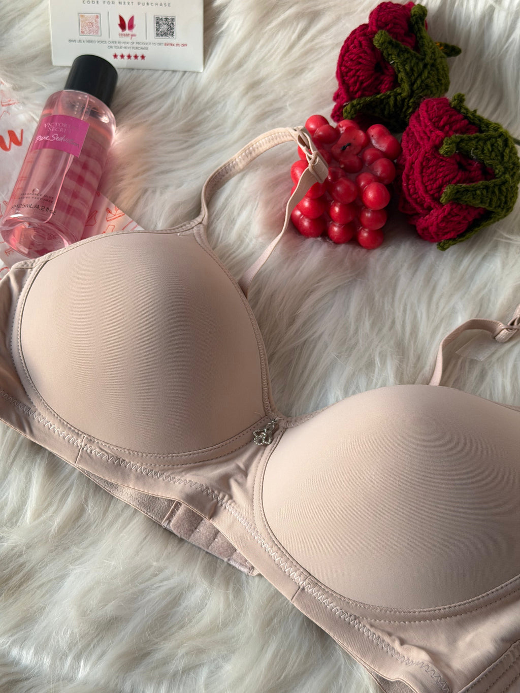 (36-42)C Full Coverage Thin Pad T-Shirt Bra(144)