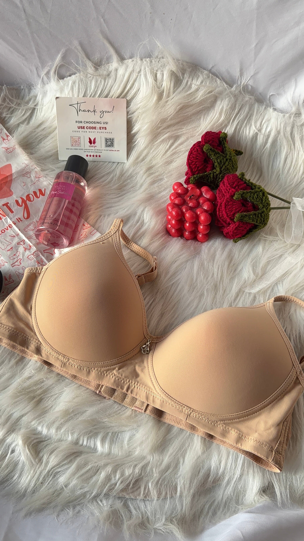 (36-42)C Full Coverage Thin Pad T-Shirt Bra(144)