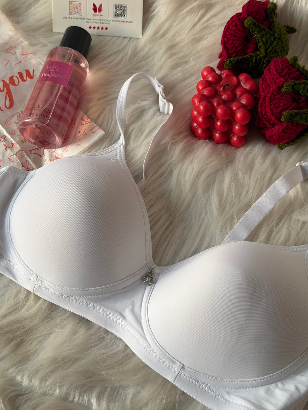 (36-42)C Full Coverage Thin Pad T-Shirt Bra(144)