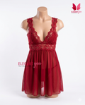 Lacy Wide StrapsFront & Back open Baby Doll Nighty (9019)(C8-R5)
