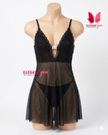 Elegant Deep V neck Honeymoon Nighty  8141(C6-R1)