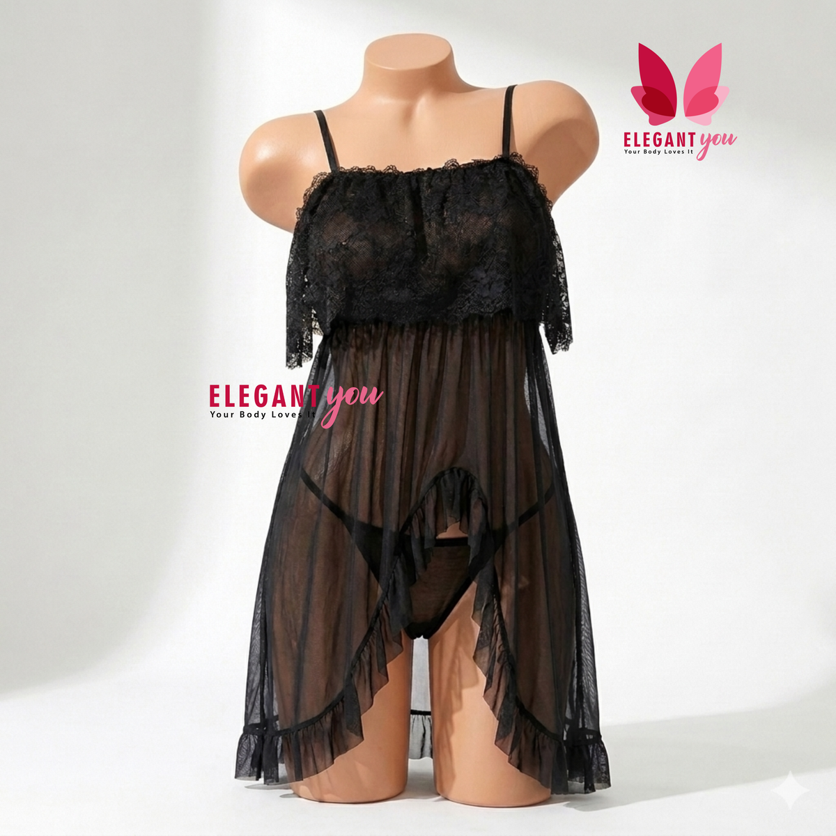 Frill Nighty Short Lingerie(C1-R2)
