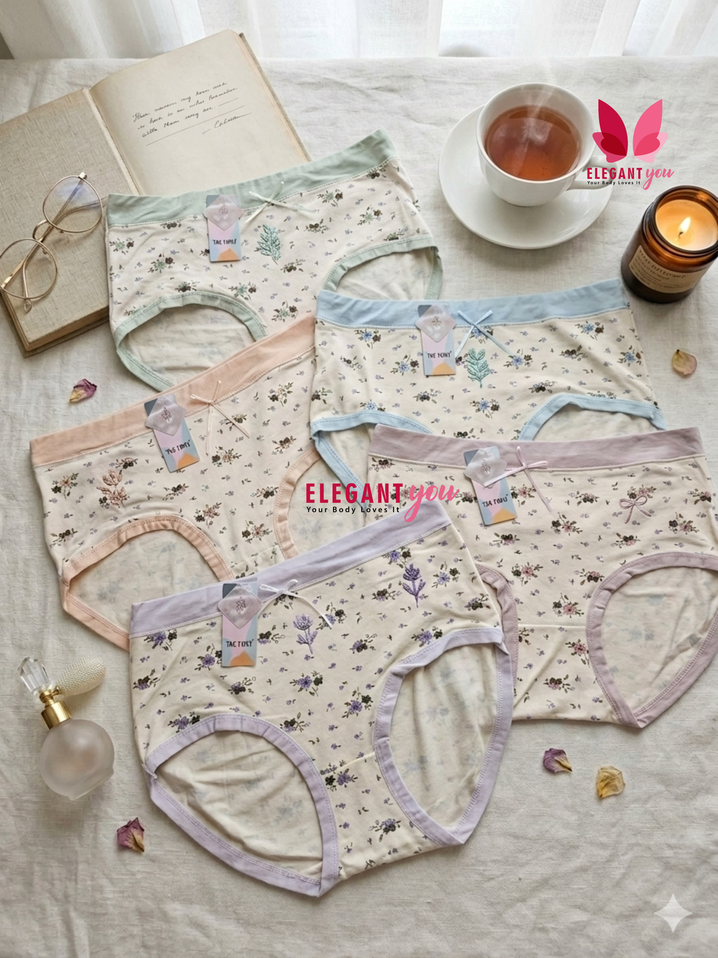*Bundle Offer* Soft Seamless Printed Strechable Underwear(099)
