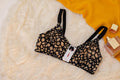(32-42)b Leopard Cotton Net Anti Rash Bra (201)
