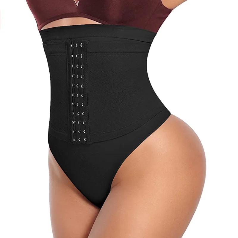 Seamless Thong Style Waist Control Butt Lifter With Hooks For Adjustment 17733 (B-4)