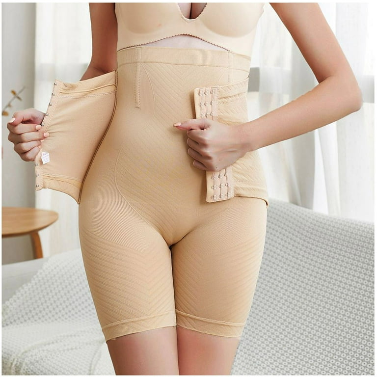 Women's High Waist With Adjustable Hooks Body-Shapping Buttocks Lifting Slim Fit Anti Glare Leggings(20014)(B-1))