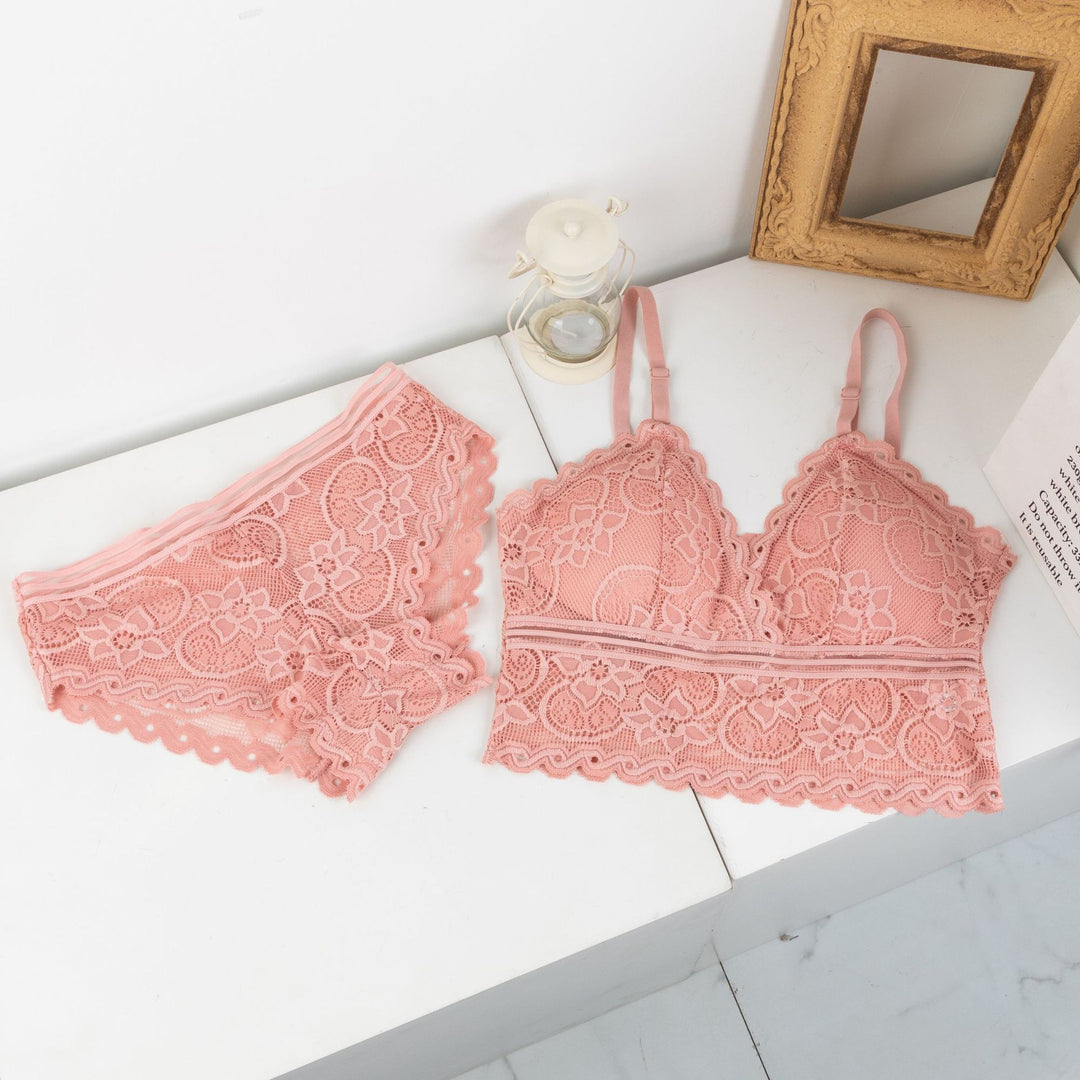 (30-36)Elegant Brallete and Panty Set Free Size(035)*