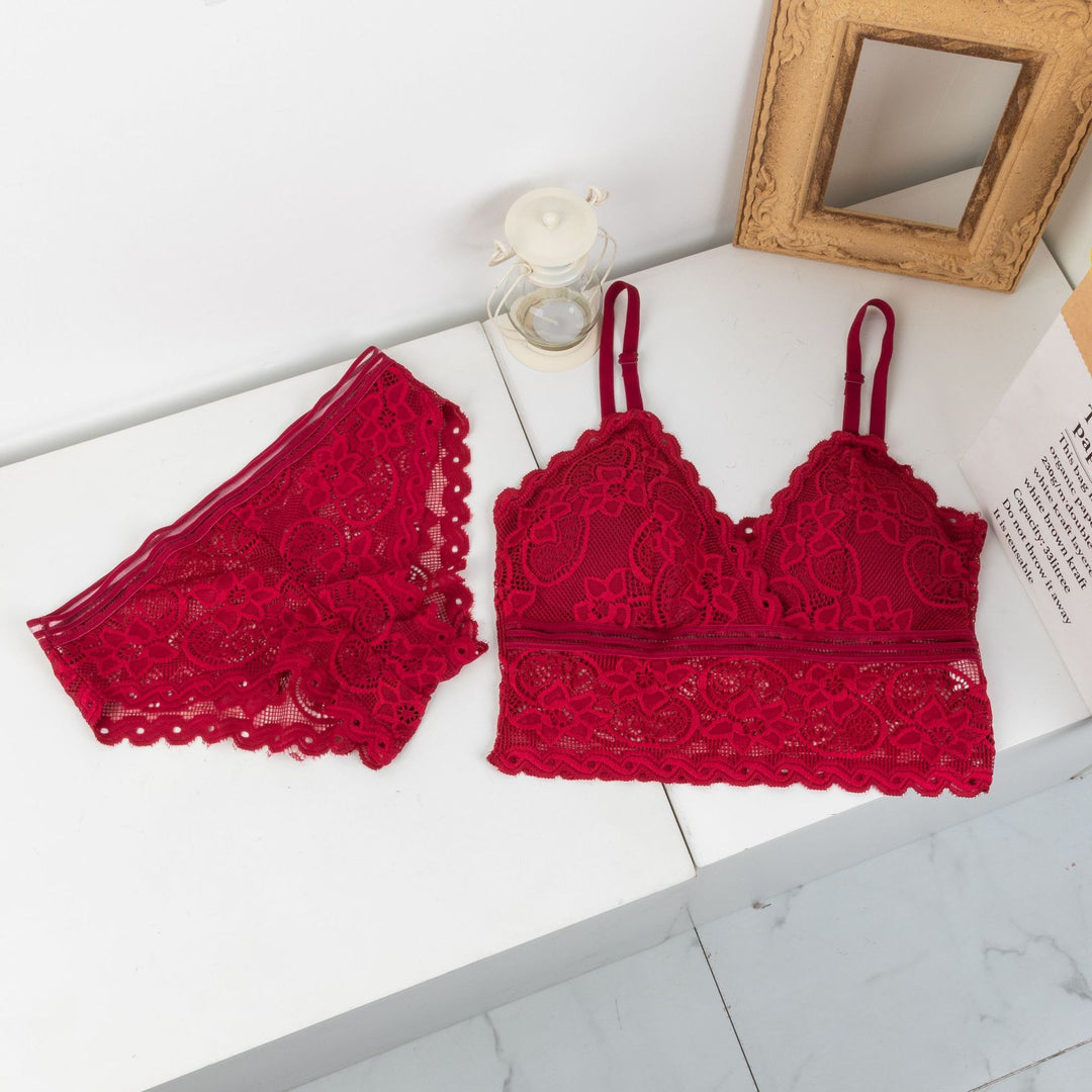 (30-36)Elegant Brallete and Panty Set Free Size(035)*