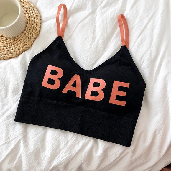 (28-36)BABE Written Soft Padded Bra (048)*