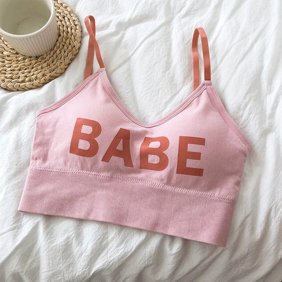 (28-36)BABE Written Soft Padded Bra (048)*