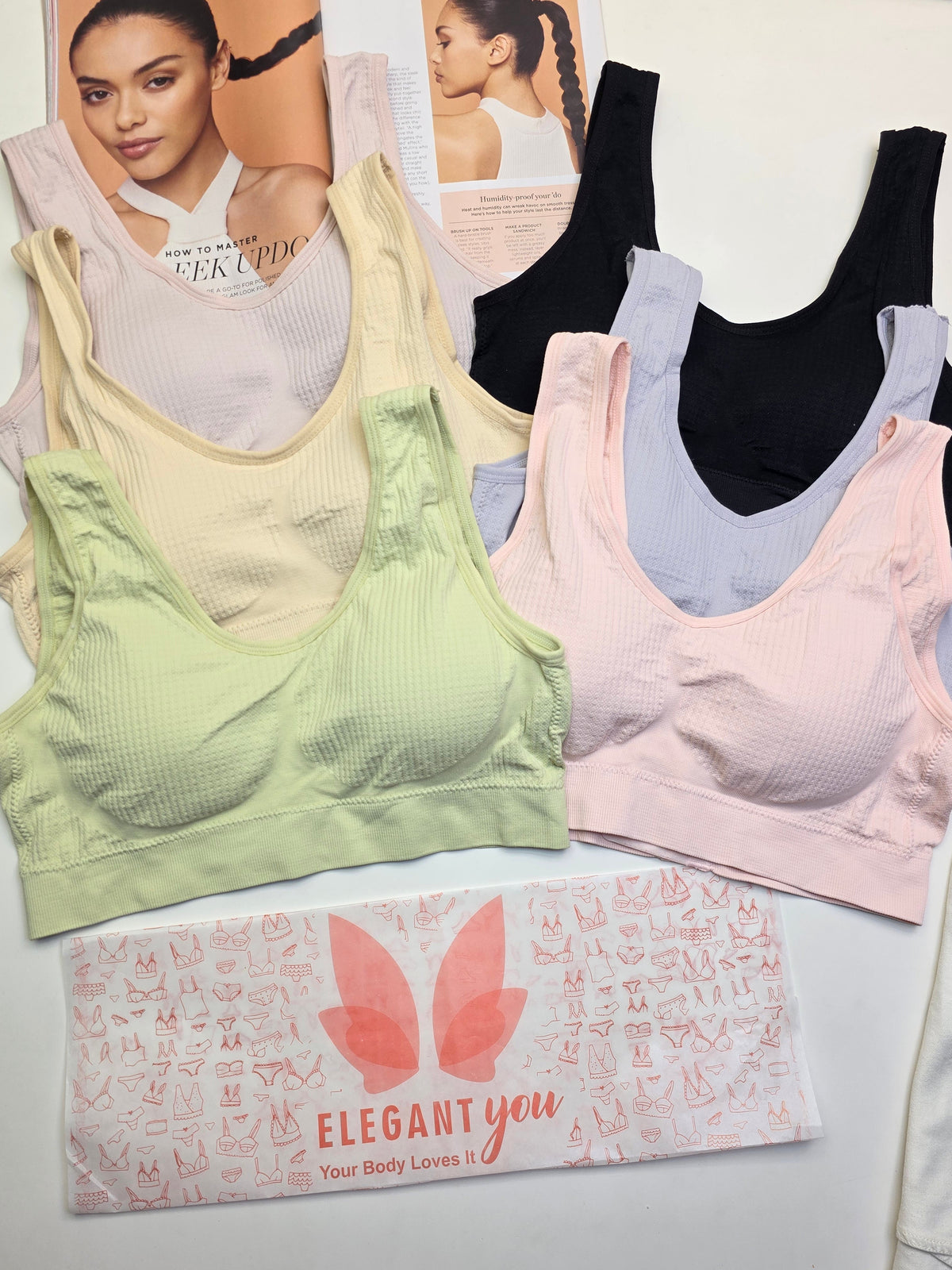 (38-42)Plus Size Sports Bra With Back Hooks (001)*