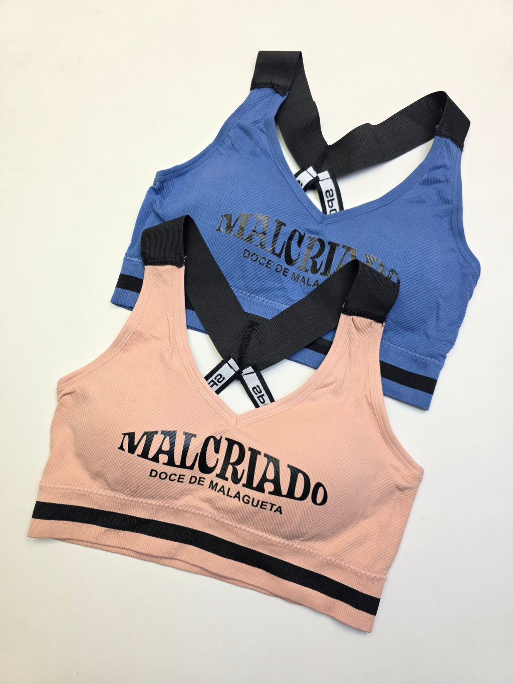 (30-38)WIDE STRAP Criss Cross Back Sports Bra x Malcriado (030)*