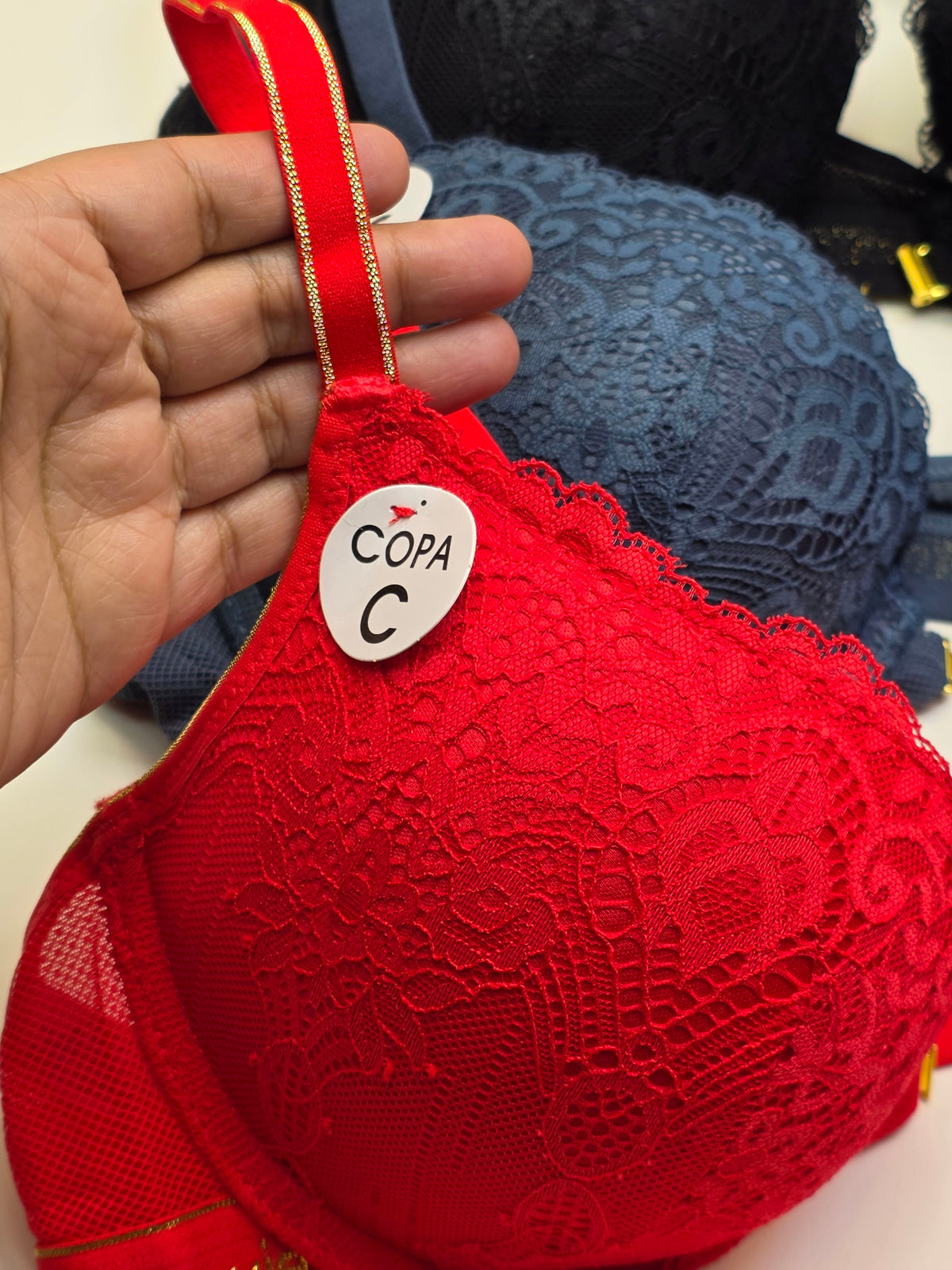 (38-42)C Lacy Sassy Front Buckle Double Padded Full Coverage Bra(172)*
