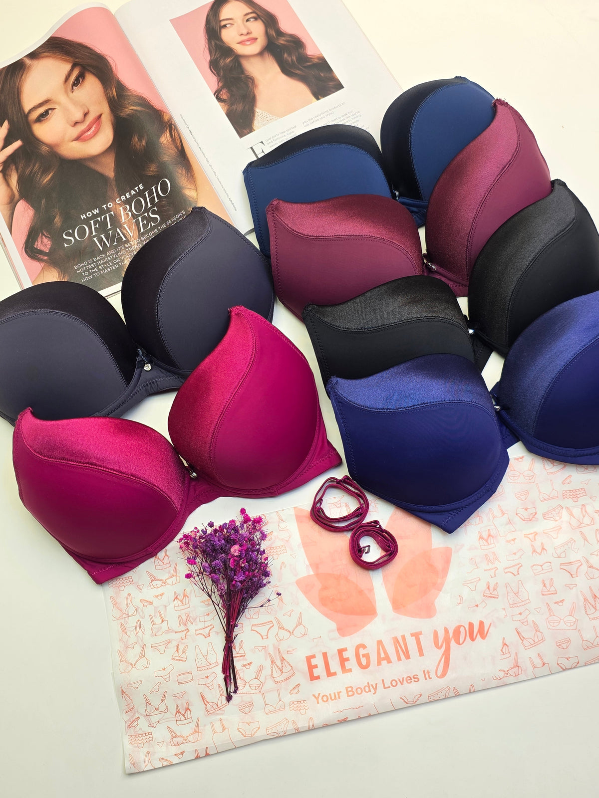 (34-40)Binny's Padded Push-up Wired Bra*3029(161)