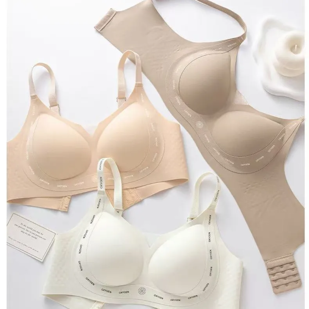 (32-38)b Comfortable Seamless Jelly Bra With 3 Hooks(139)*