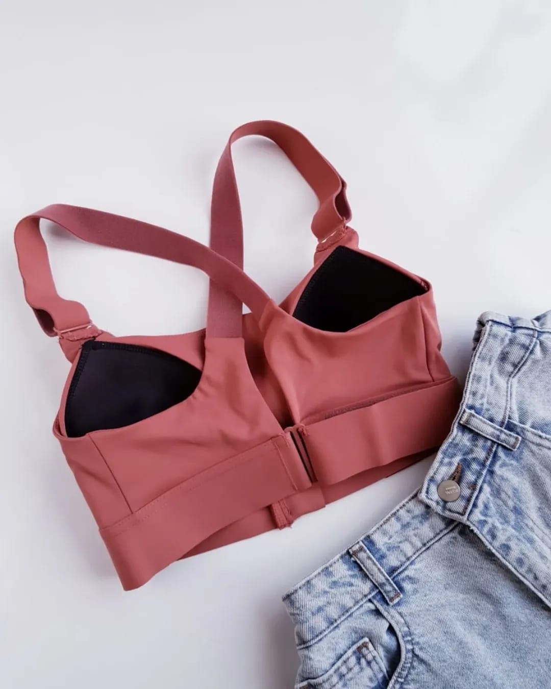 (42-46)High Impact,A+ Quality, Ultimate Comfort, Sports Bra, Zipper(047)