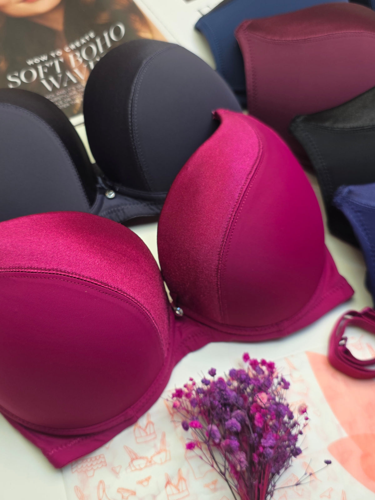 (34-40)Binny's Padded Push-up Wired Bra*3029(161)