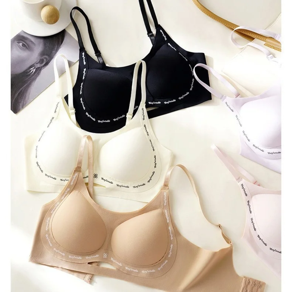 (32-38)b Comfortable Seamless Jelly Bra With 3 Hooks(139)*