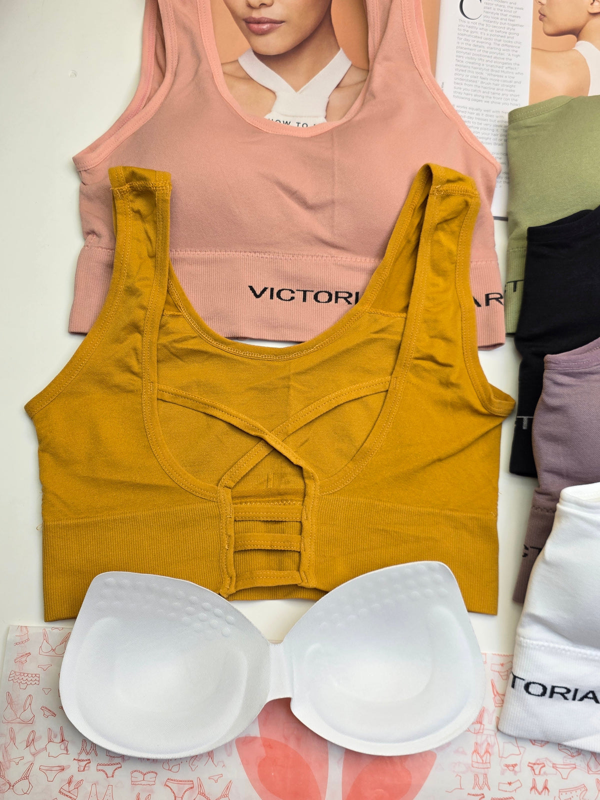 Victoria's Star WIDE STRAP SPORTS BRA Free Size For(30-36)(012)*