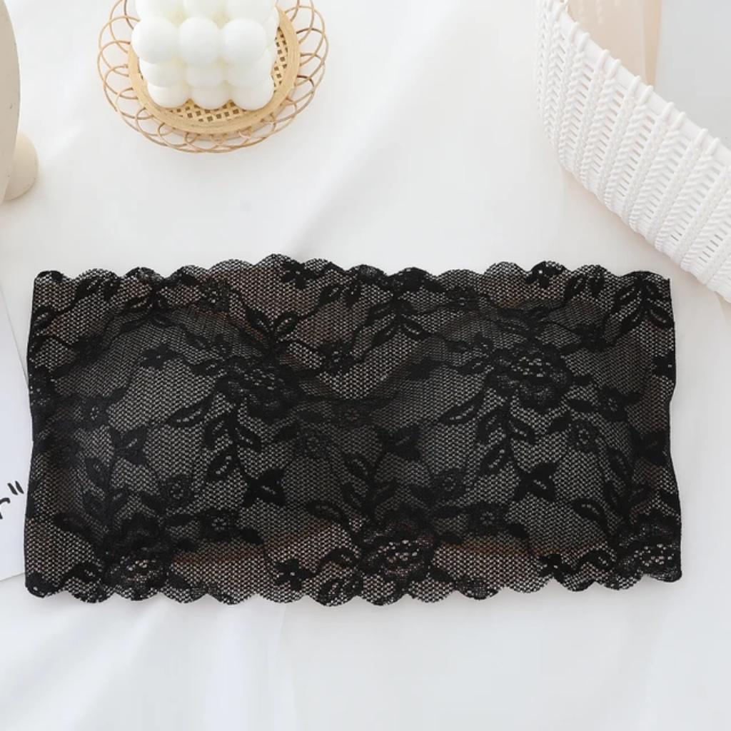 Elegant Flower Pattern Seamless No Hook Bra Free size For (28-36) (039)*