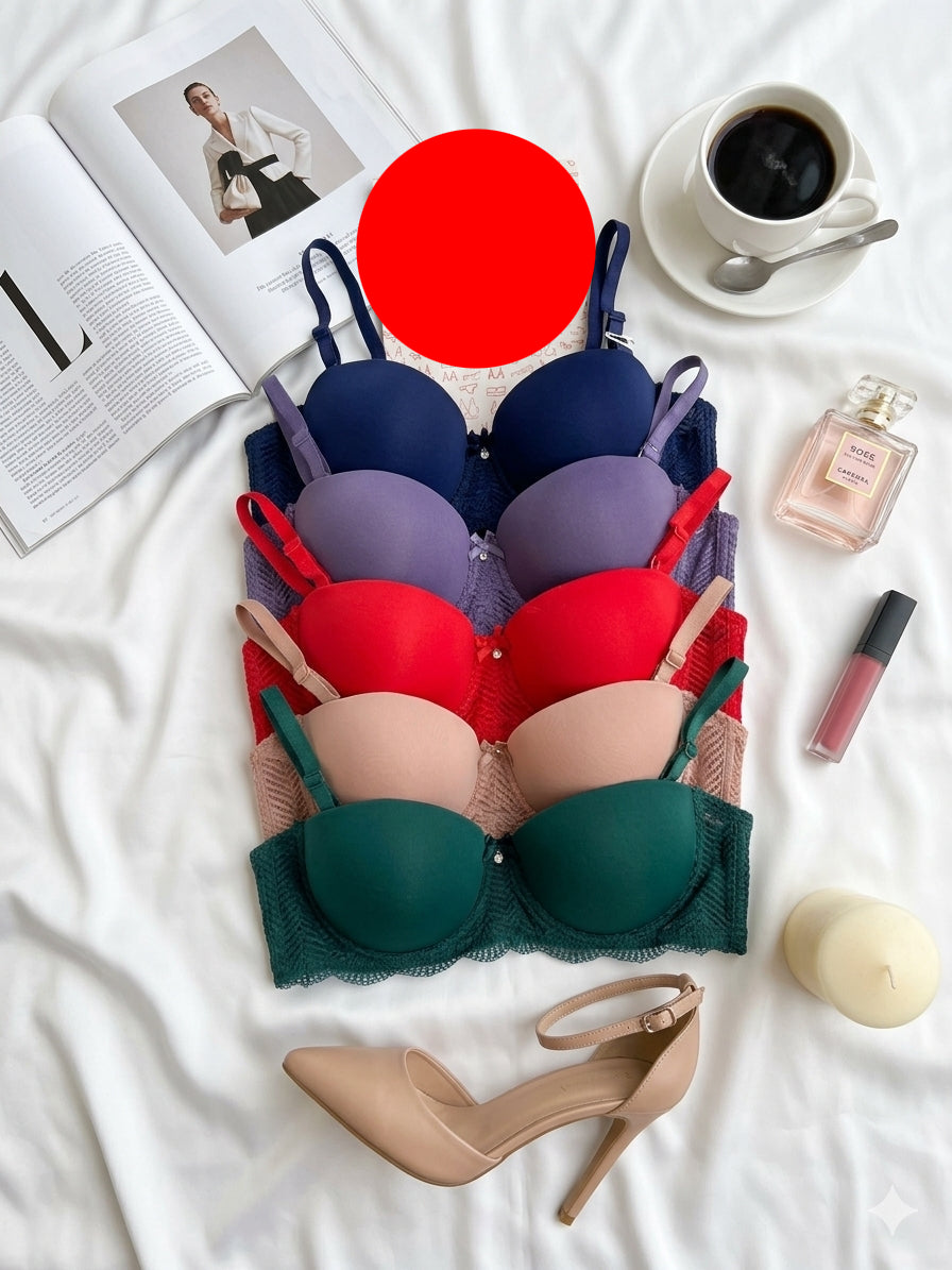 (32-42) Half Cup Lacy Bra