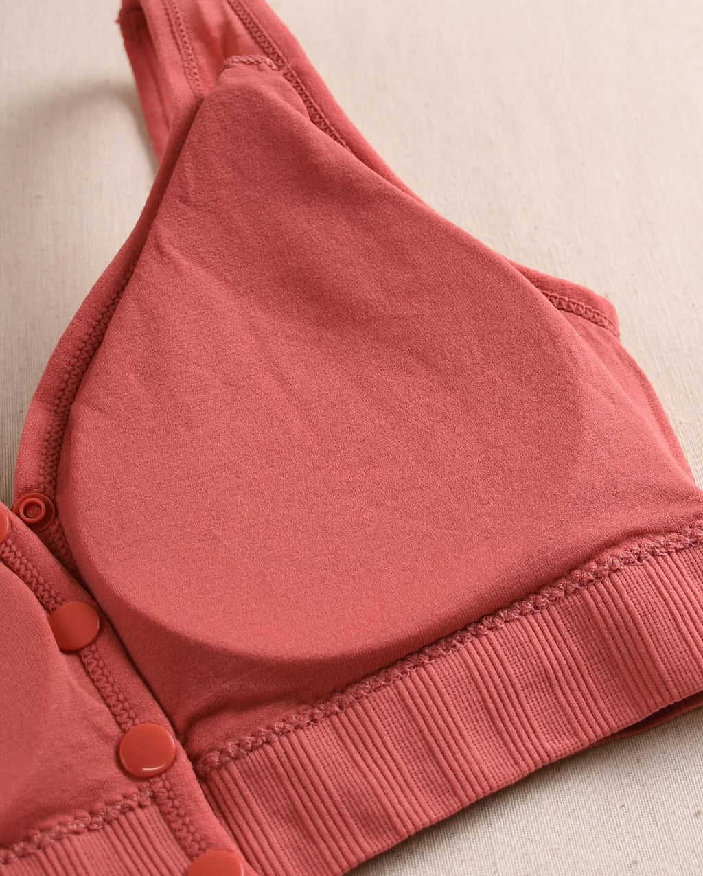 Wide Shoulder Front Button Sports Bra(039)