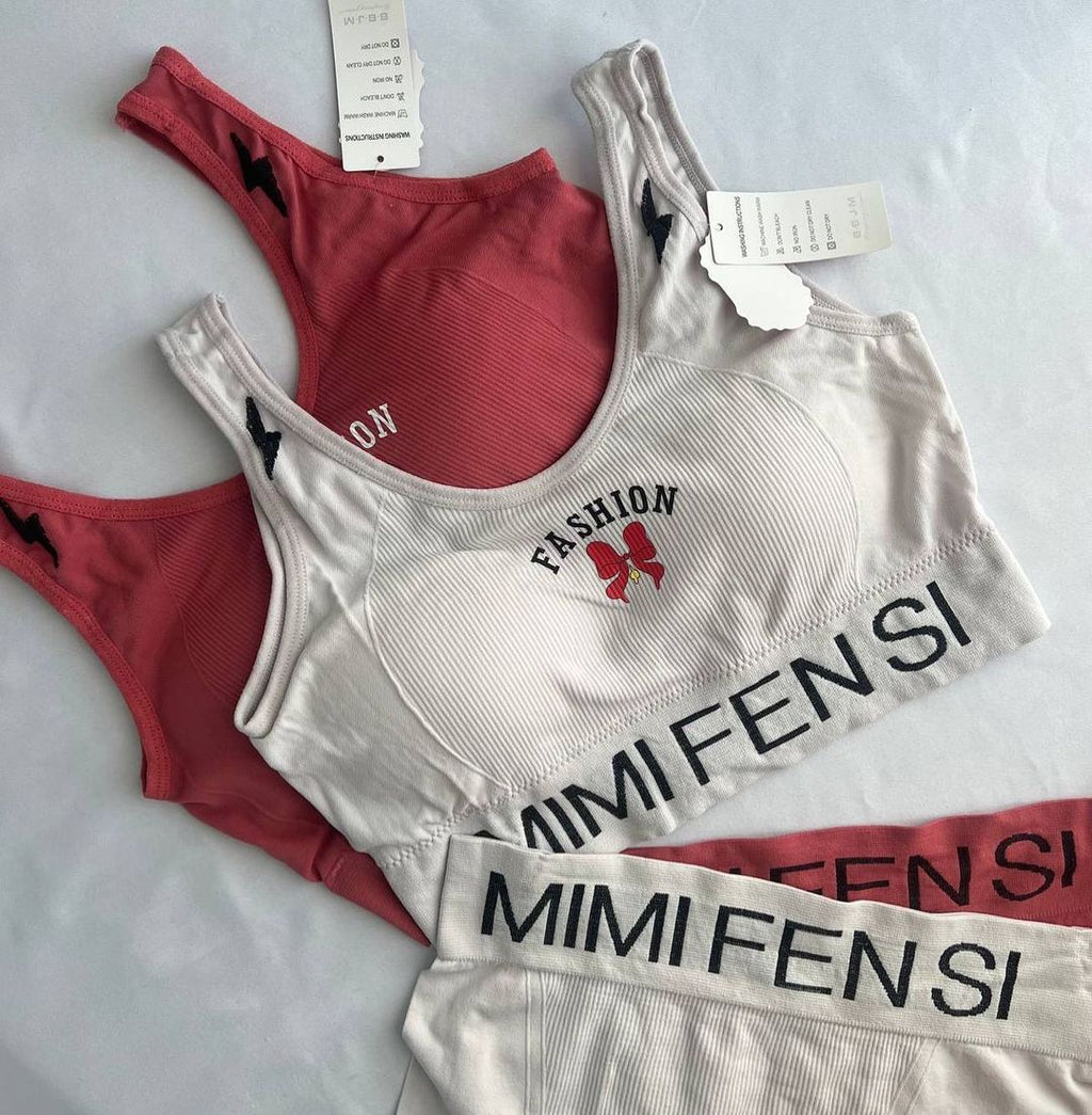 (36-42)  Wide Strap Sports Bra and Shorts Set (307)*