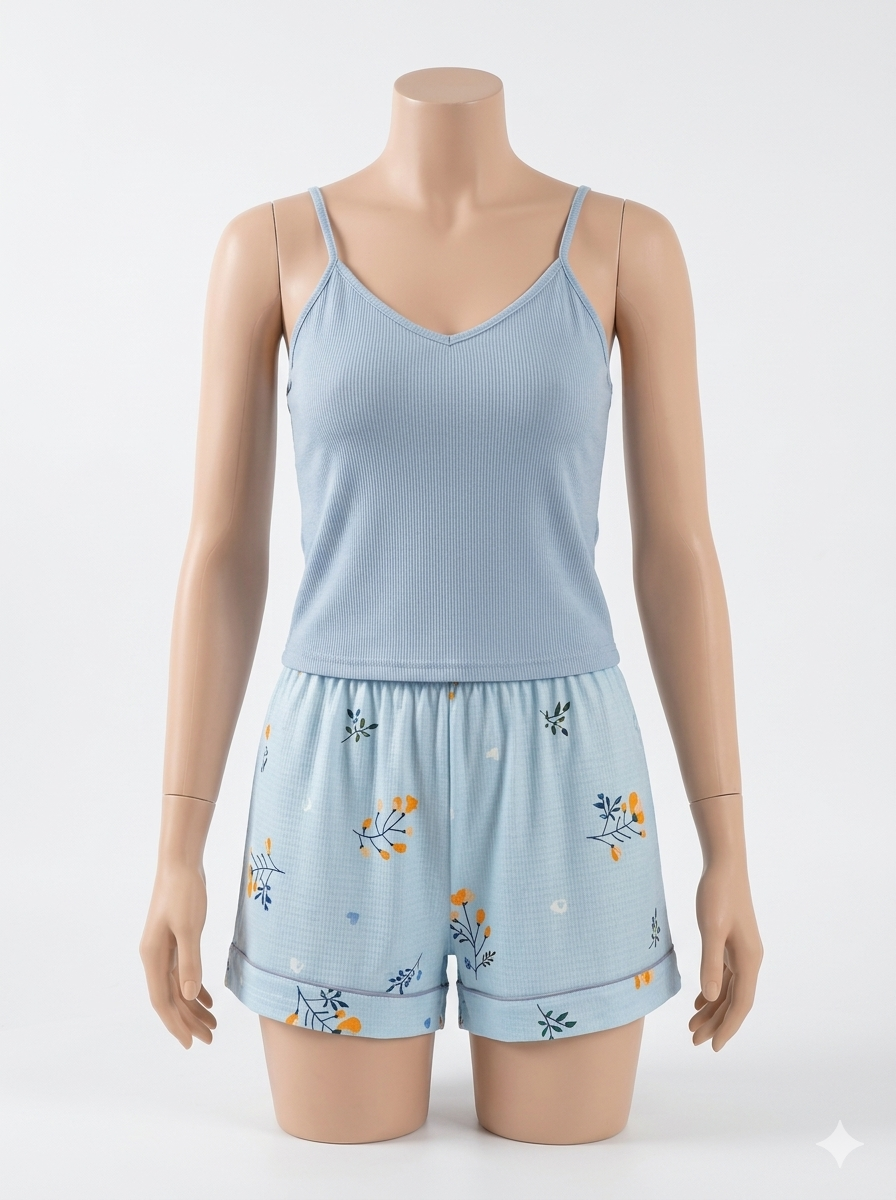 Cute Girls Lounge Wear With Shorts 78272(C2-R5)