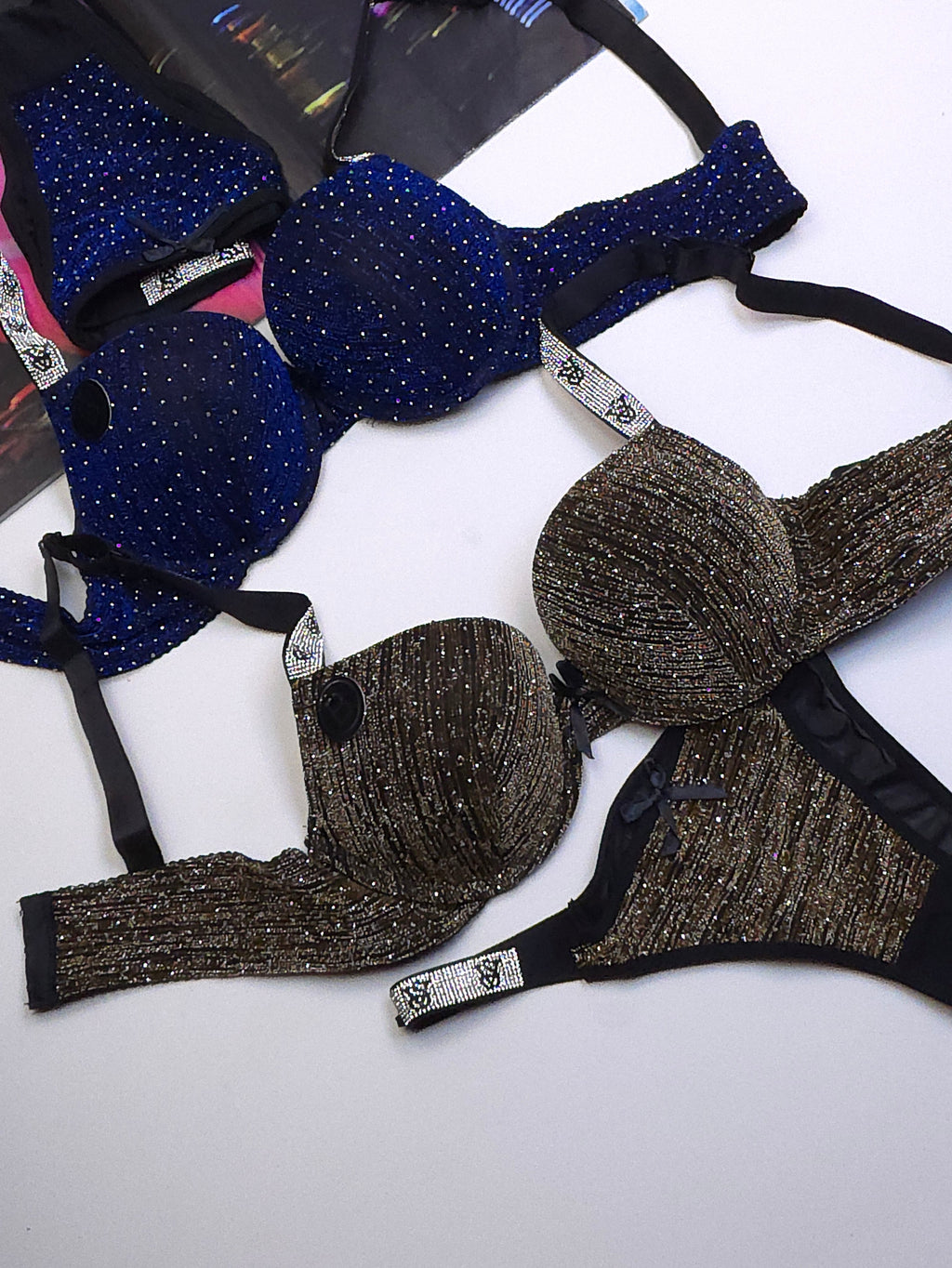 (34-40)b Moonlight Padded Pushup Bra Panty Set (R2)^