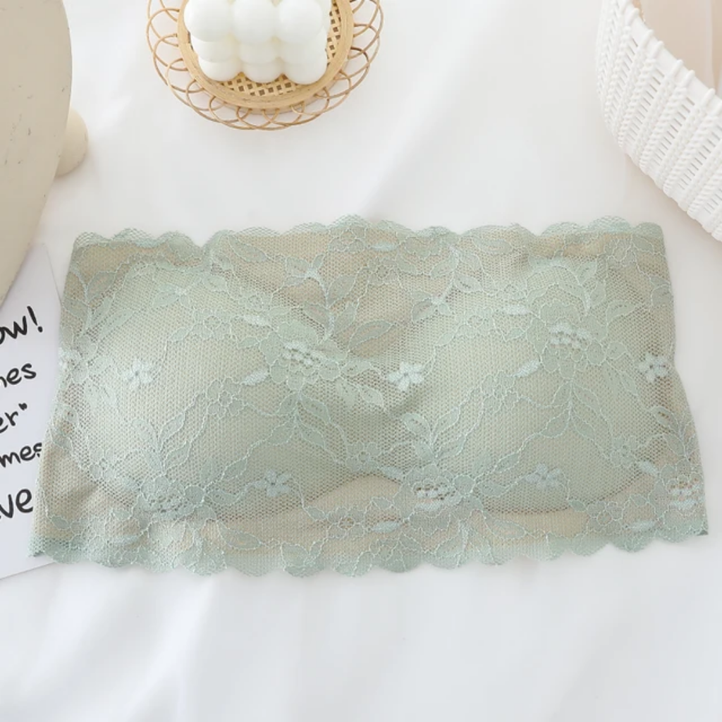 Elegant Flower Pattern Seamless No Hook Bra Free size For (28-36) (039)*