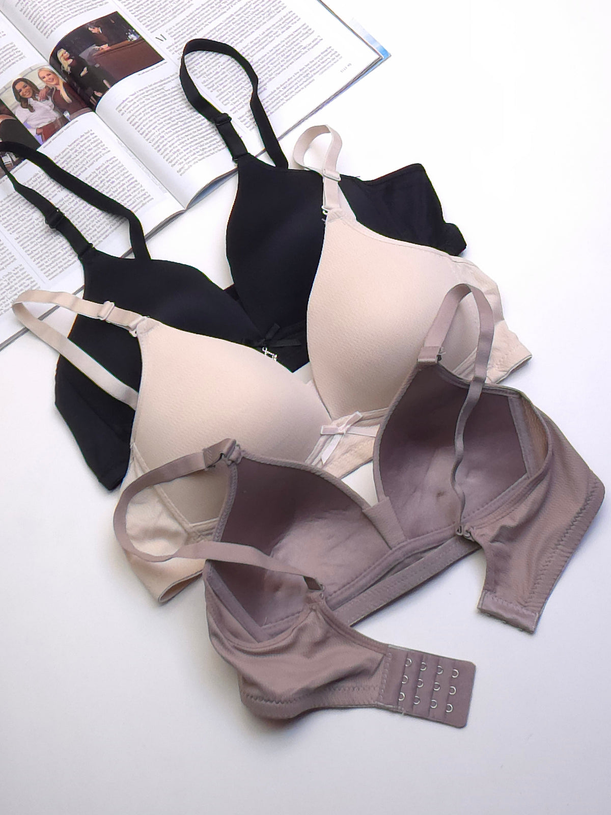 (34-40)b Dailywear Thin Pad Non Wire T Shirt Bra(096)*