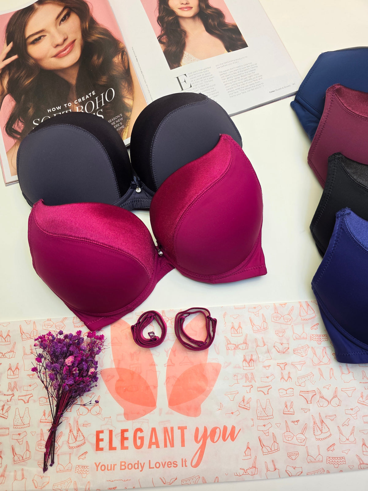 (34-40)Binny's Padded Push-up Wired Bra*3029(161)