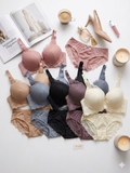 (32-36)b Elegant Lacy Soft Padded Wired Bra set 8221^
