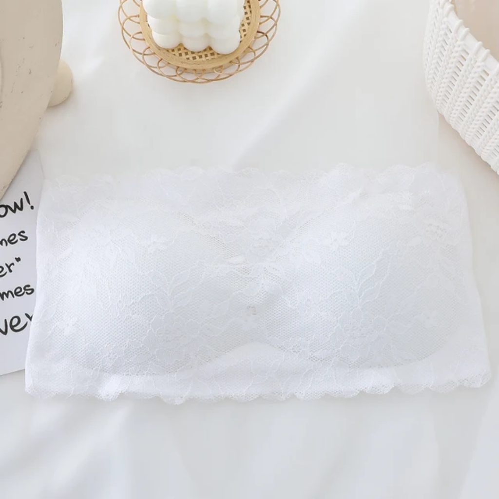 Elegant Flower Pattern Seamless No Hook Bra Free size For (28-36) (039)*