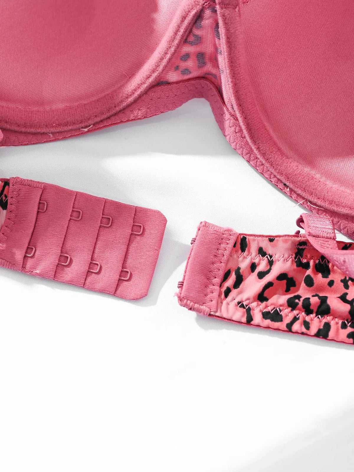 (36-42)C Leopard Print lace Thin Pad  C Cupsize  Wired Bra(145)*