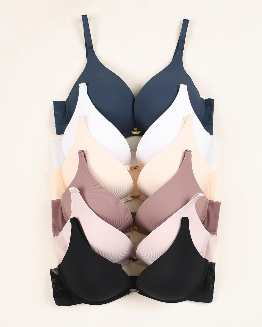 (38-42)C Premium Double Padded Pushup Wired Plunge Bra(146)