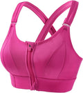 (34-46)High Impact, A Grade Ultimate Comfort Sports Bra Zipper(026)*