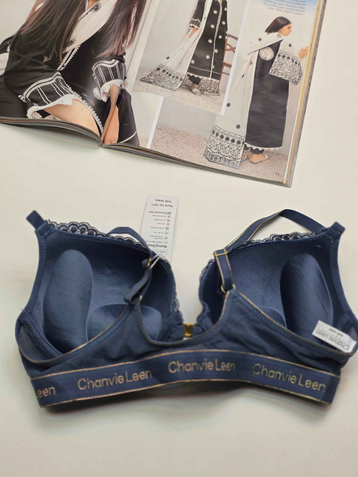 (38-42)C Lacy Sassy Front Buckle Double Padded Full Coverage Bra(172)*